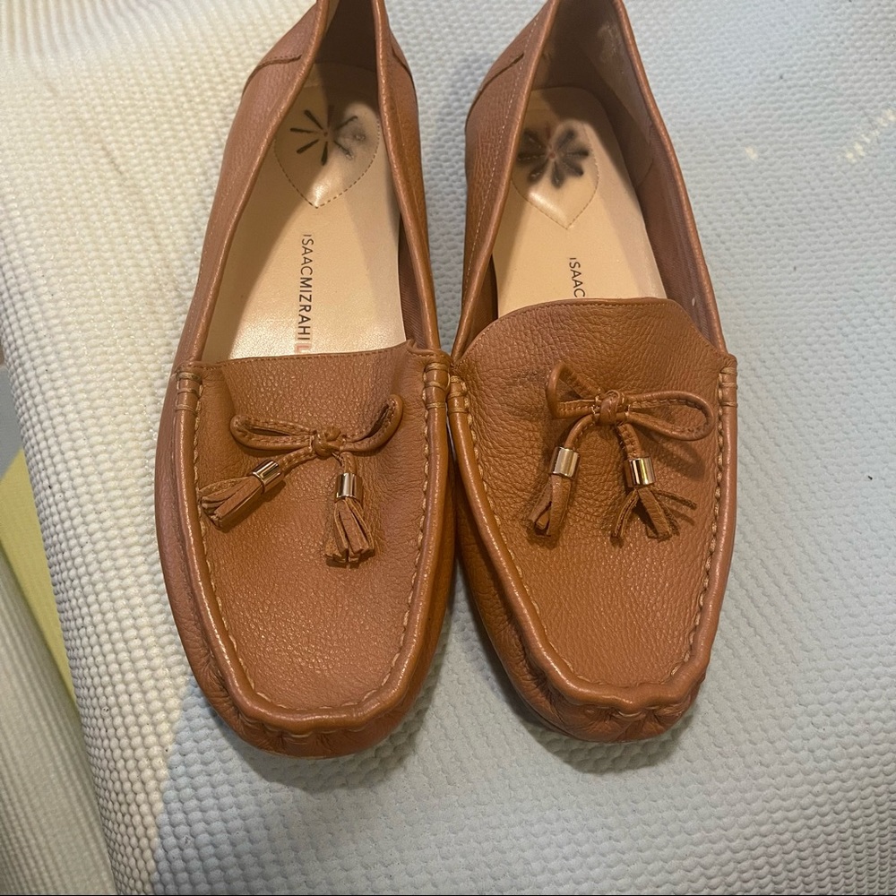 Isaac Mizrahi Live Leather Driving Loafers